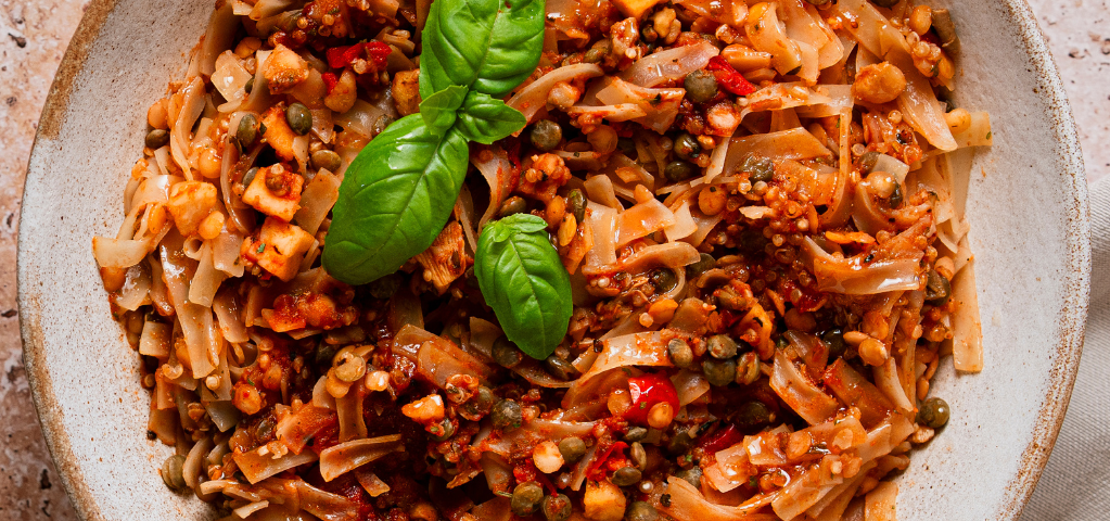 No bloat - Pasta, Lentil & Vegetable Bolognese