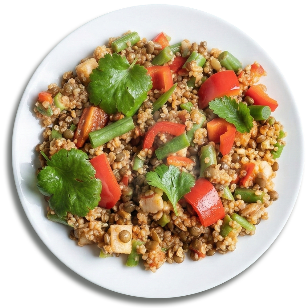 Healthy meal on a plate