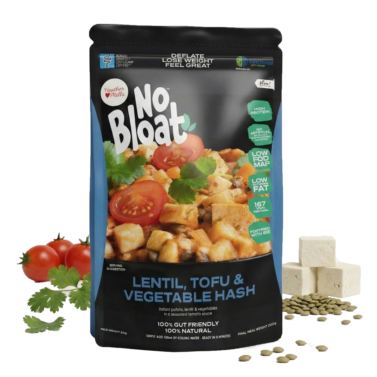 LENTIL, TOFU & VEGETABLE HASH